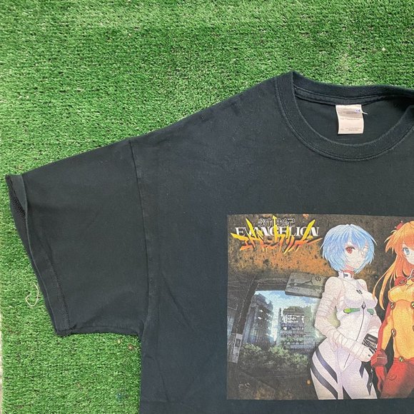 Vintage Y2K Neon Genesis Evangelion Shirt Japan Anime Tee - Picture 2 of 5
